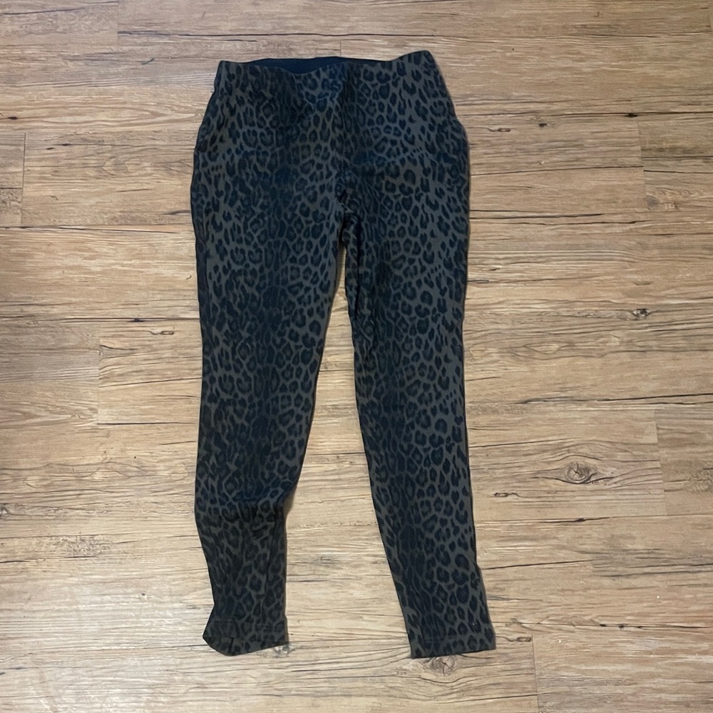 INC International Concepts Black Leopard Print Pants